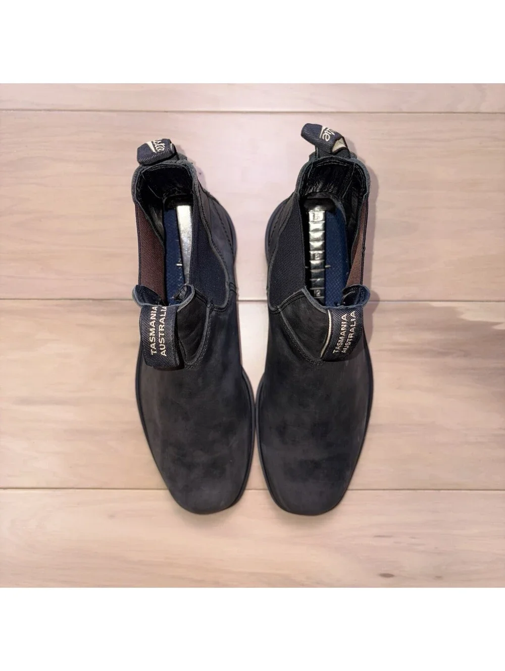 Blundstone Black Leather Slip On Chelsea Work Boots Men’s Size 8